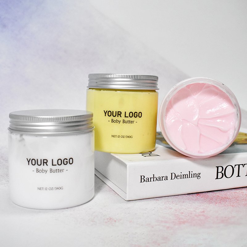 lotion custom logo packaging design colorful strawberry foaming body cream butter for body