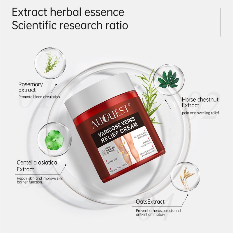 Health Care Body Cream for Varicose Veins Treatment Herbal Extract Chinese Herbal Medicine Relieve Skin Care