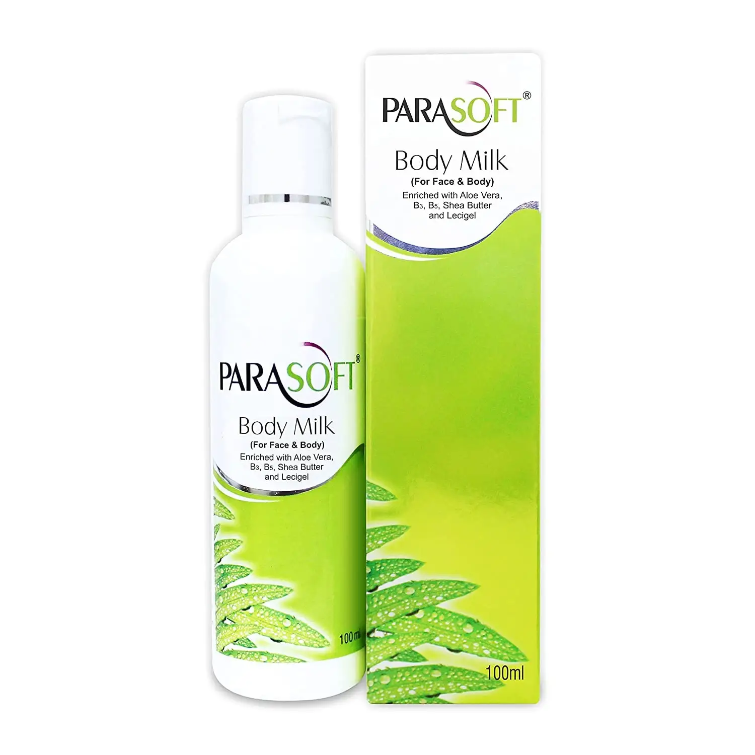 OEM Custom Made Parasoft Body & Face Milk Lotion with Light Liquid Paraffin For Very Dry Skin Uses Lotion-100ml