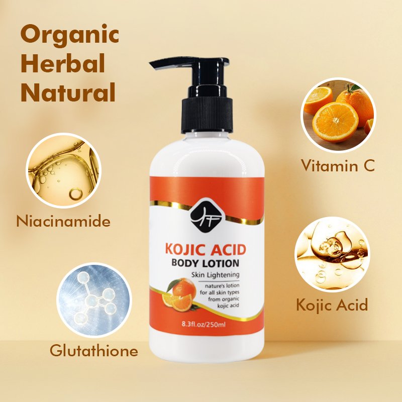 Wholesale OEM private label Kojic acid body lotion skin care Moisturizer Nourishing Anti-aging lightening skin body lotion