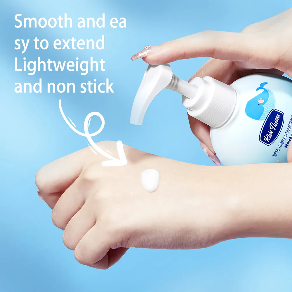 Herbal Baby Body Lotion Wheat Germ Milk Moisturizing Nourishing Skin Care Autumn Winter