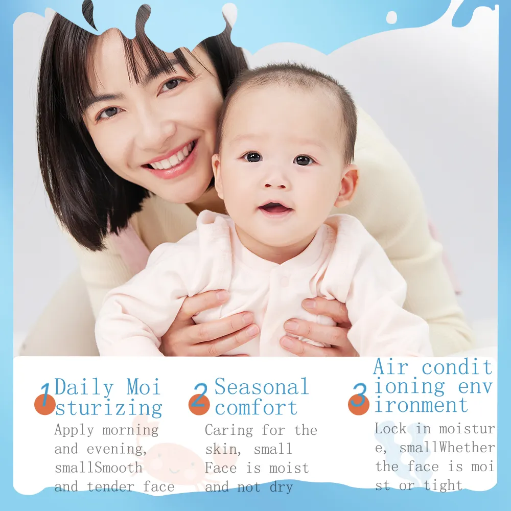 Herbal Baby Body Lotion Wheat Germ Milk Moisturizing Nourishing Skin Care Autumn Winter