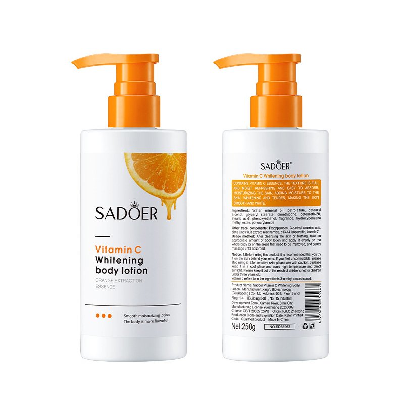 Private Label Moisturizing Whitening Body Lotion Vitamin C Moisturizing Body Lotion For Women