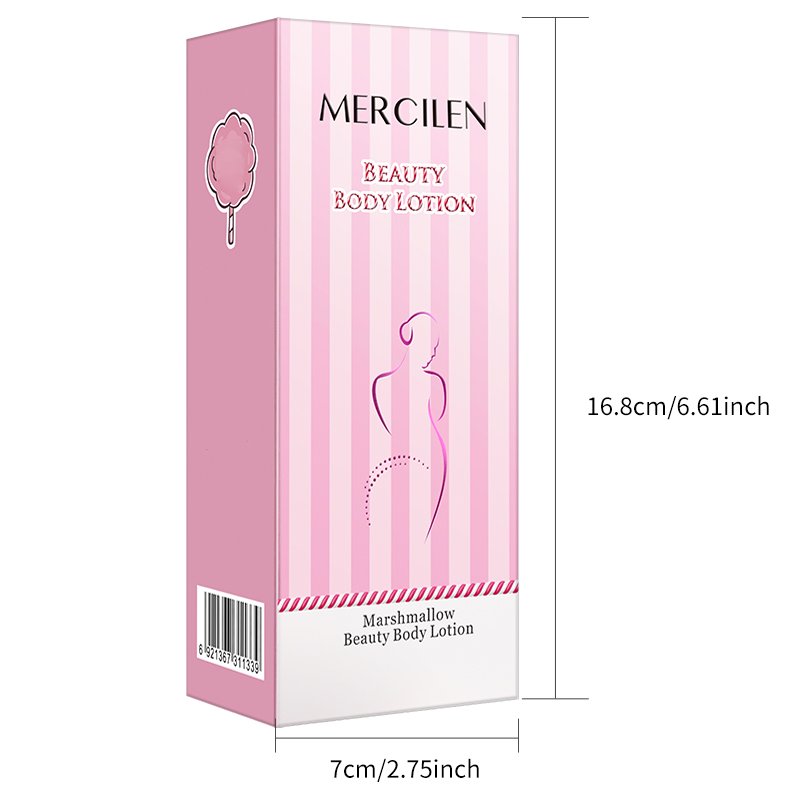 Non-Greasy Soothing Firming Moisturizing Nourish Caramel Skin Whitening Nicotinamide Women Marshmallow Beauty Body Lotion