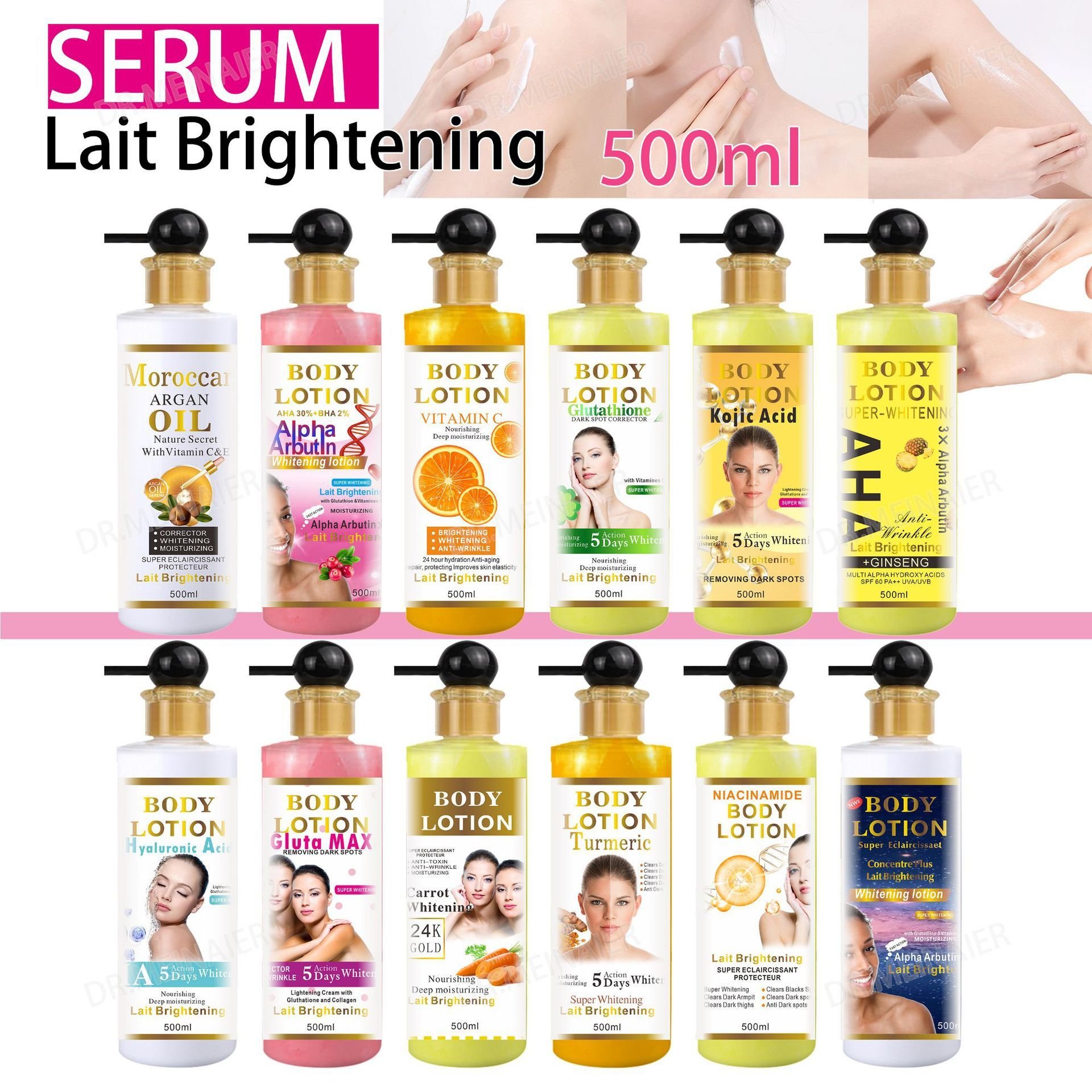 Custom Logo Whitening Moisturizer Body Lotion For Women