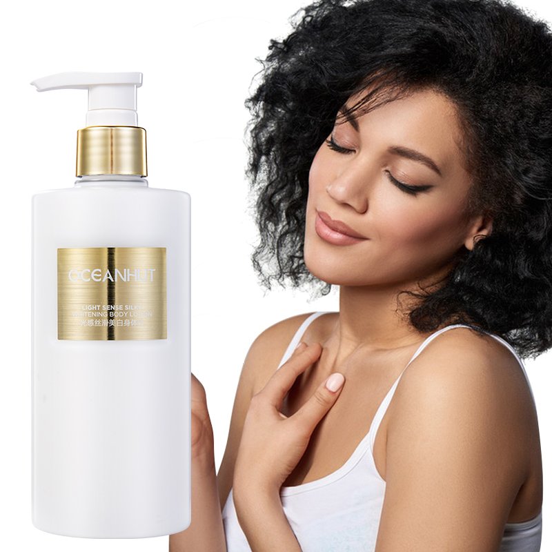 Custom Black Skin Fragrance Light Sense Silky Body Cream Centella Asiatica Niacinamide Skin Lightening Body Lotion