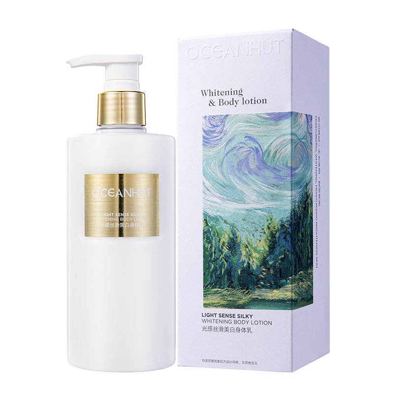 Custom Black Skin Fragrance Light Sense Silky Body Cream Centella Asiatica Niacinamide Skin Lightening Body Lotion