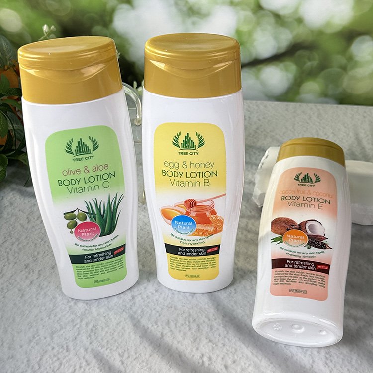 High Quality 400ml Vitamin Good Moisturizing Brightening Whitening Body Lotion For Women