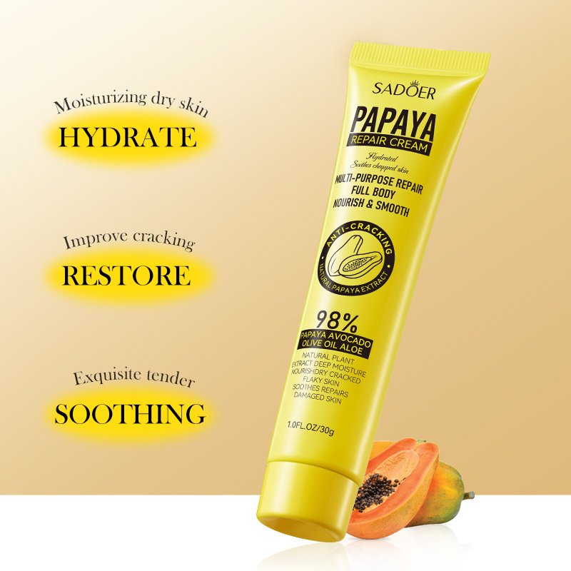 Anti cracking Soothing Papaya Moisturizing Anti oxidative Repairing and Beautifying Body Lotion