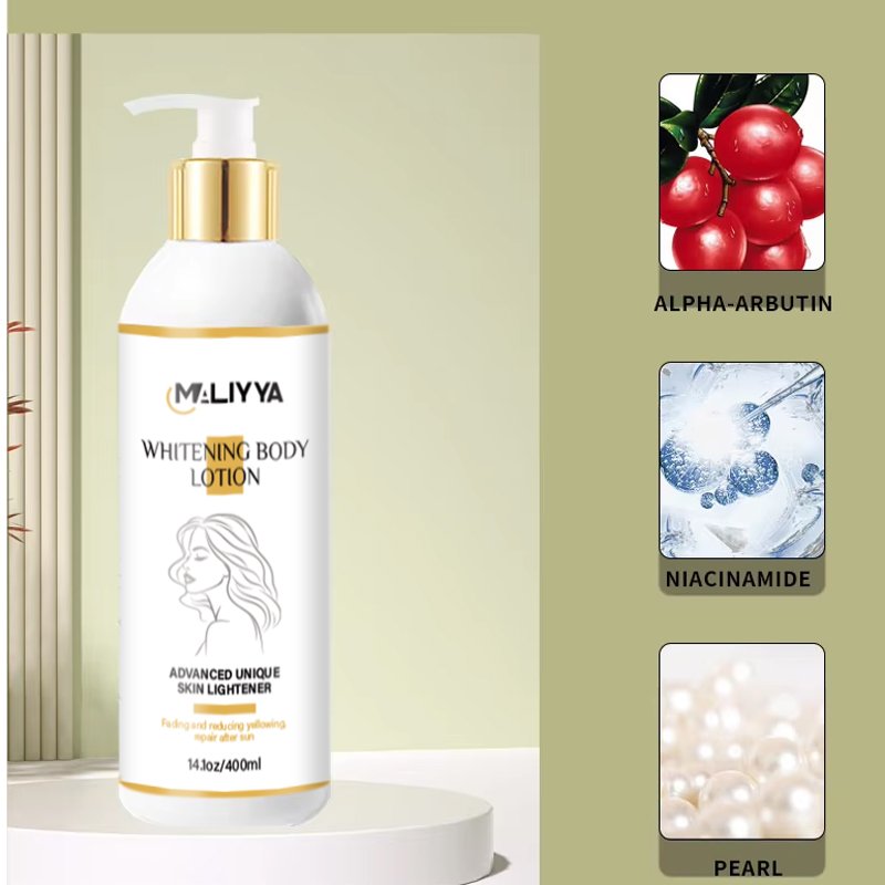 Private Label Whitening Body Lotion Skin Lightening Whitening Body Lotion Organic Collagen Custom Body Cream