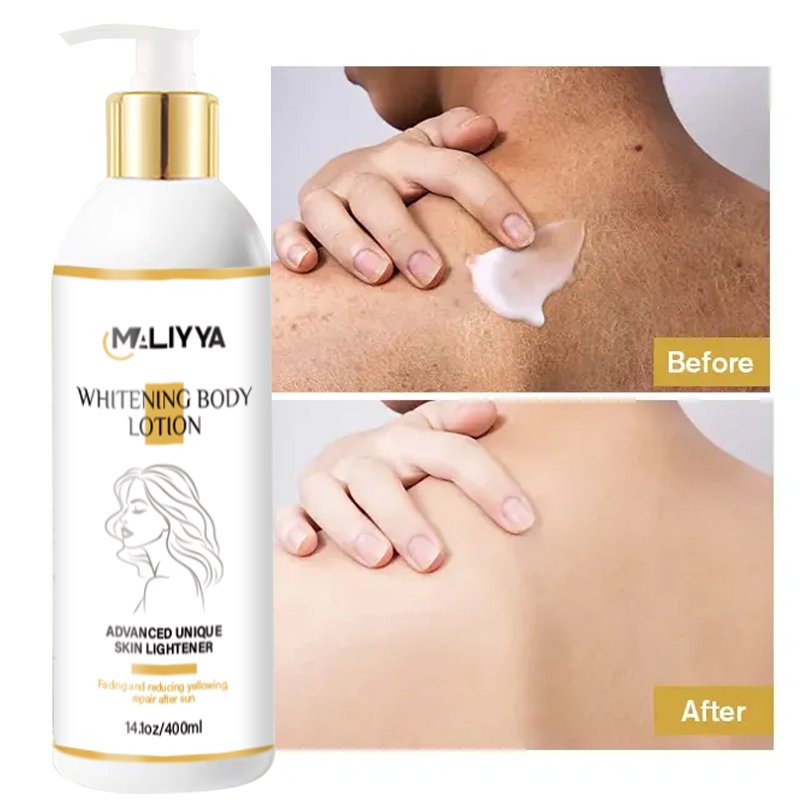 Private Label Whitening Body Lotion Skin Lightening Whitening Body Lotion Organic Collagen Custom Body Cream