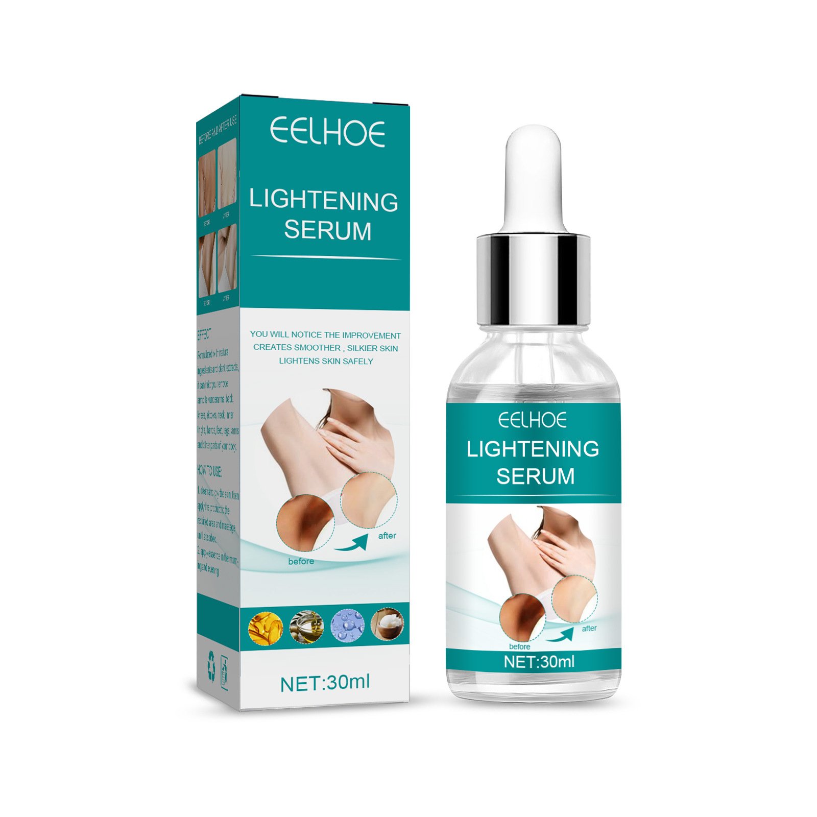 Retinol Whitening Oil For Private Part Brighten Dark Skin Permanent Bleaching Lotion for The Whole Body Underarm Knee Buttocks
