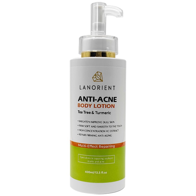 Private Label LANORIENT Natural Organic Vitamin C Turmeric Dark Spot Removal 24 Hour Moisturizing Whitening Body Lotion