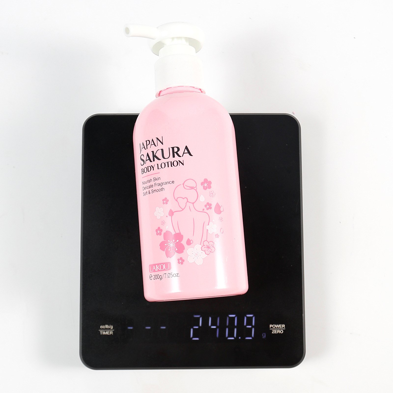Laikou skin care moisturizing nourishing brightening vitamin c niacinamide sakura body lotion 200g