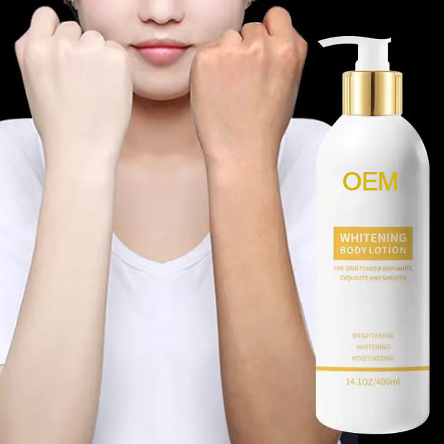 Lighten Skin Tone Milk Whitening Body Lotion Brightening Vegan Skin Moisturizing Body Lotion For Dark Skin