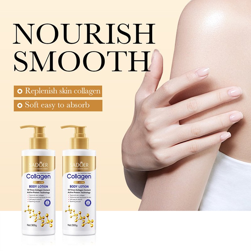 Wholesale Anti-Wrinkle Body Lotion 300g Private Label Nourishing Moisturizing Collagen Whitening Body Lotion