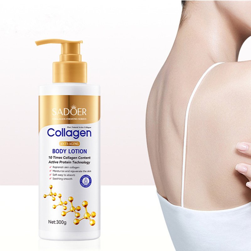 Wholesale Anti-Wrinkle Body Lotion 300g Private Label Nourishing Moisturizing Collagen Whitening Body Lotion