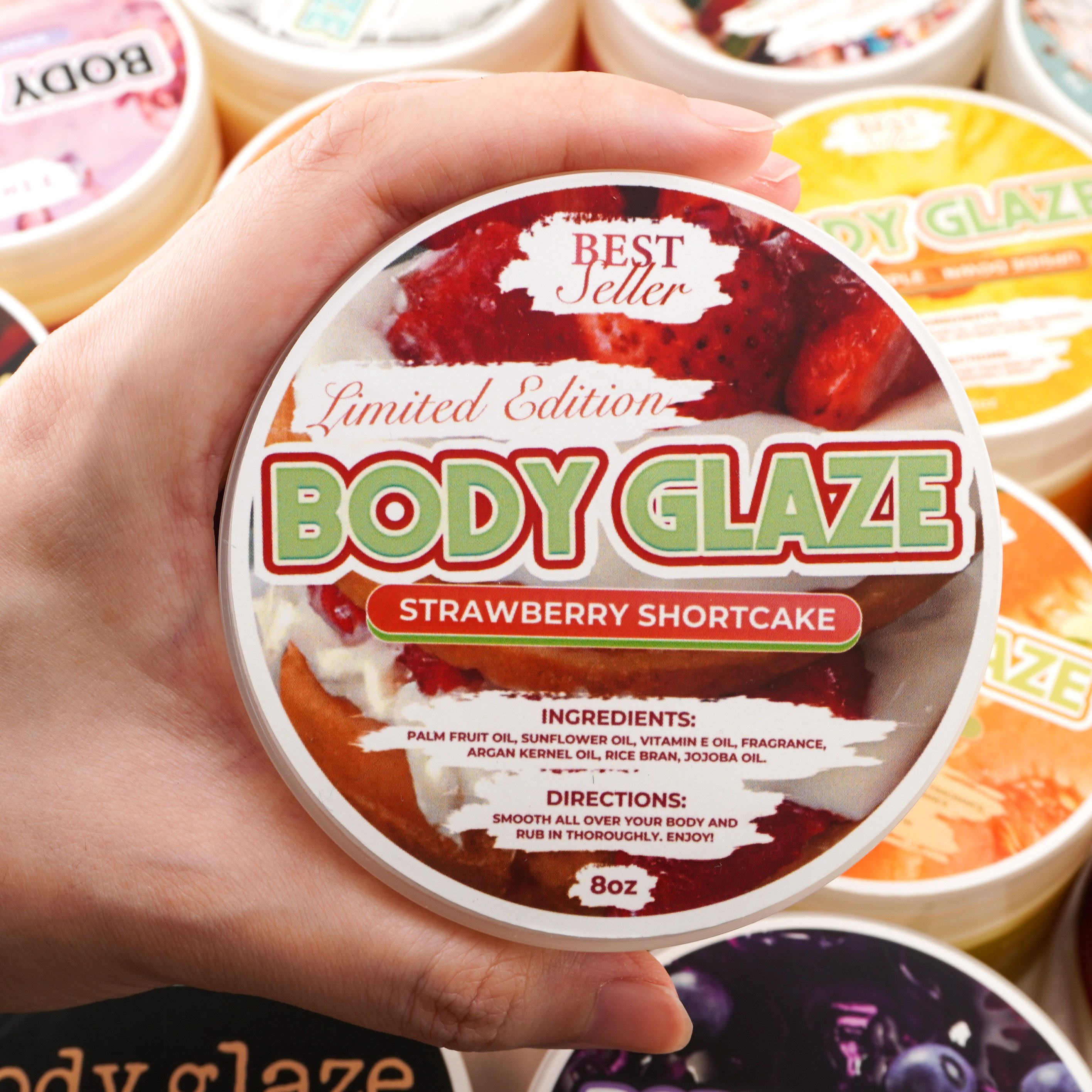 Private label anti aging body lotion moisturizing brightening oem body glaze butter