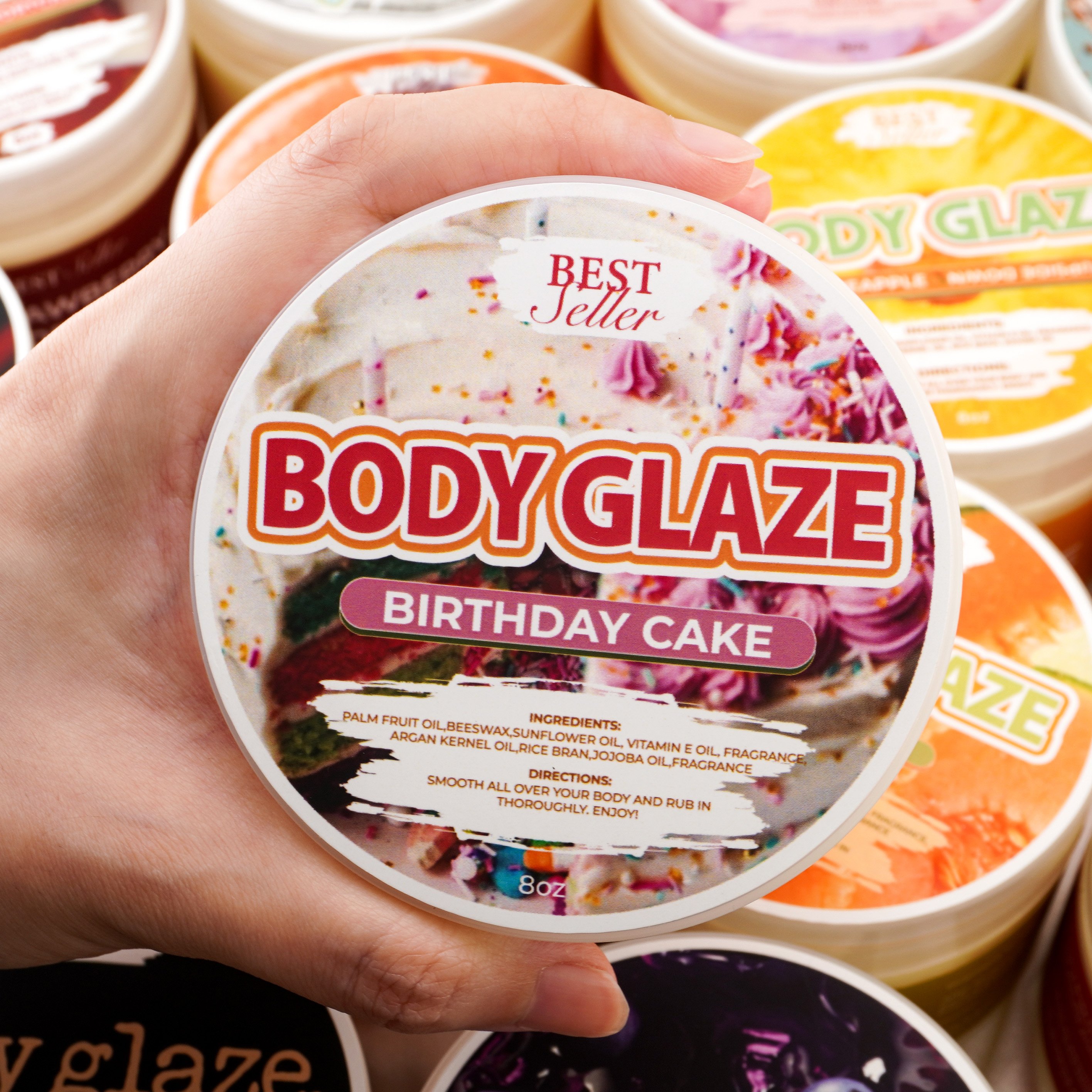 Private label anti aging body lotion moisturizing brightening oem body glaze butter