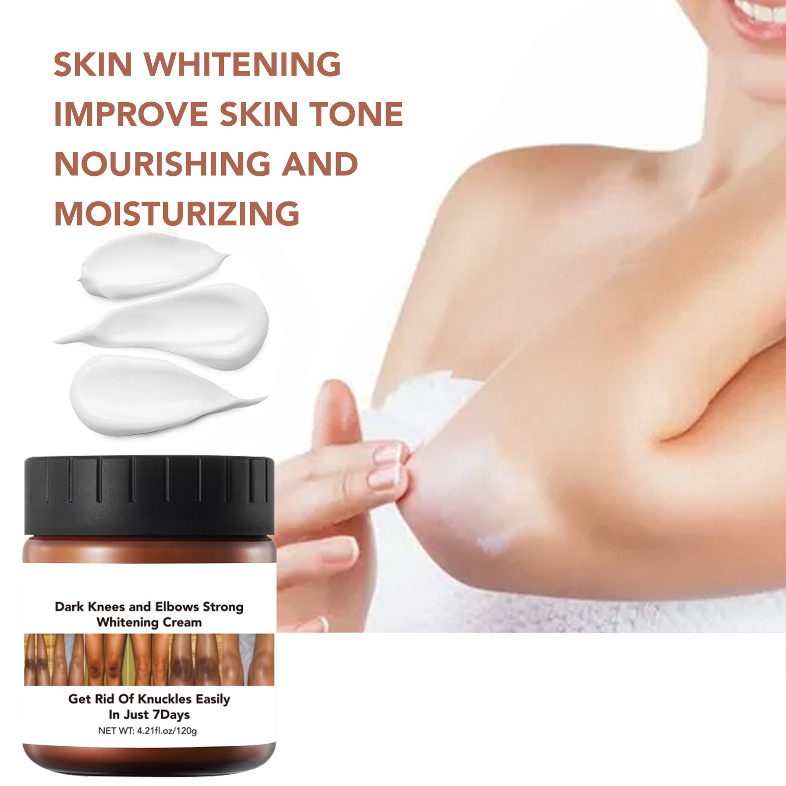 Fair white wholesale natural knee and elbow body fast skin care day and night bleaching popular booty moisture whitening cream
