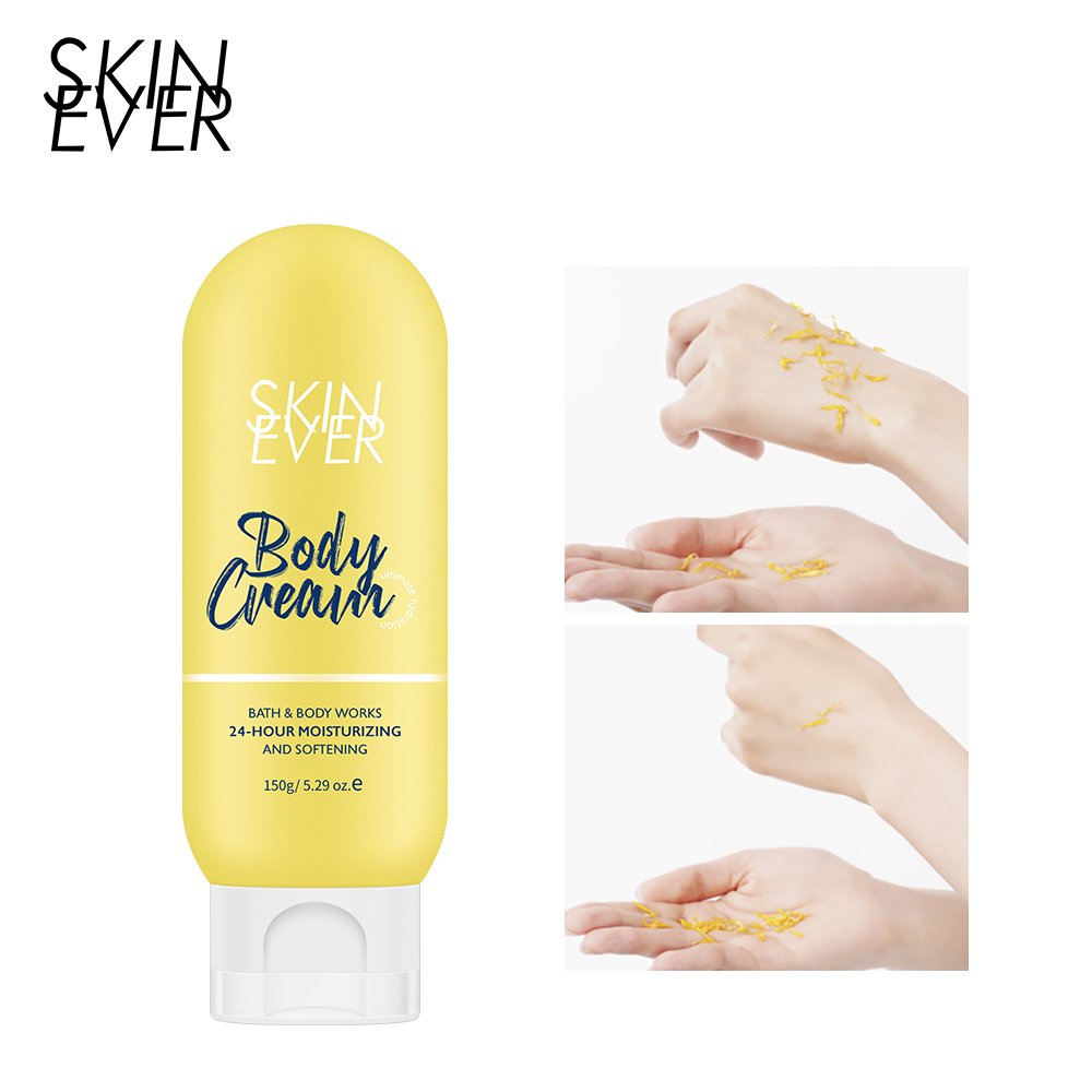 SKINEVER Whitening Body Lotion Cream Organic Vitamin C Milk Glycerin Collagen Butter Lightening Cream Coconut Oil Free Adults