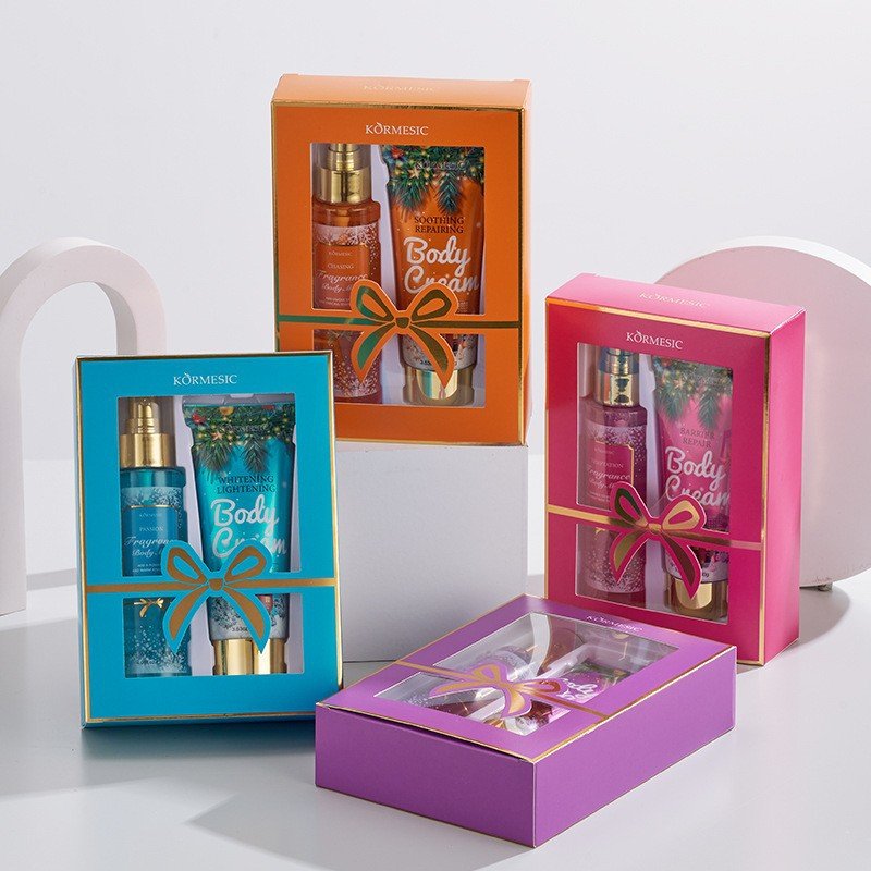 Perfume Body lotion Flower Scent Body Spray Mist Whitening Lotion Christmas Gift Set For Adult