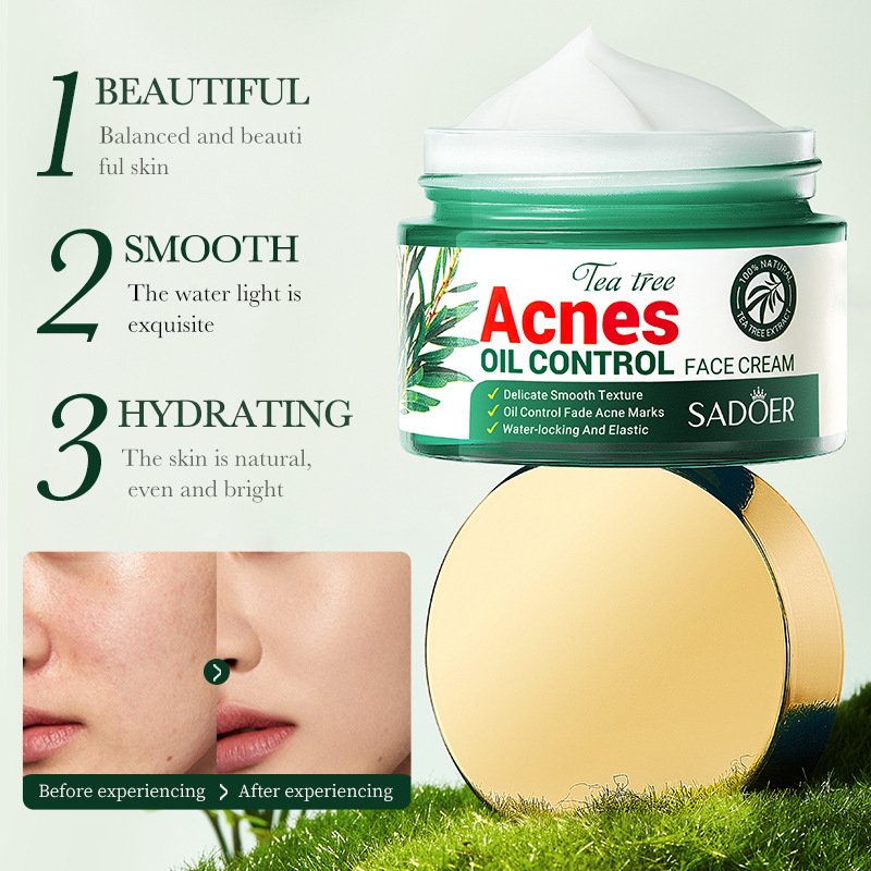 OEM SADOER korean custom whitening tea tree face toner lotion herbal smoothing beauty products face skin care set