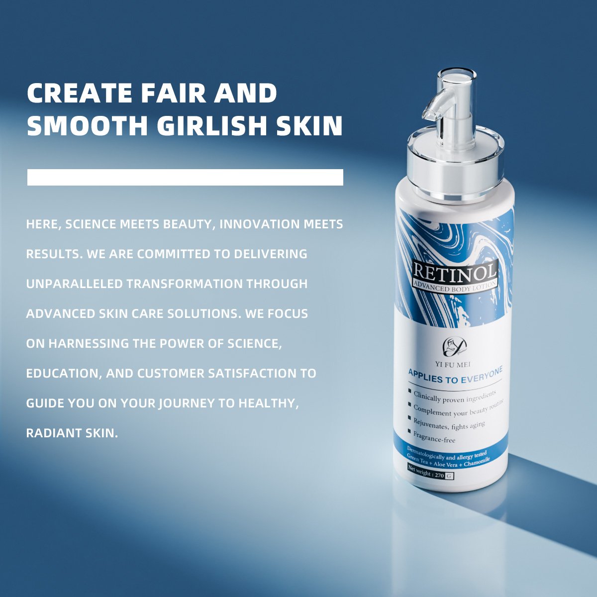 Private Label Natural No Side Effects Organic Aloe Vera Retinol Whitening Skin Body Moisturizer Lotion