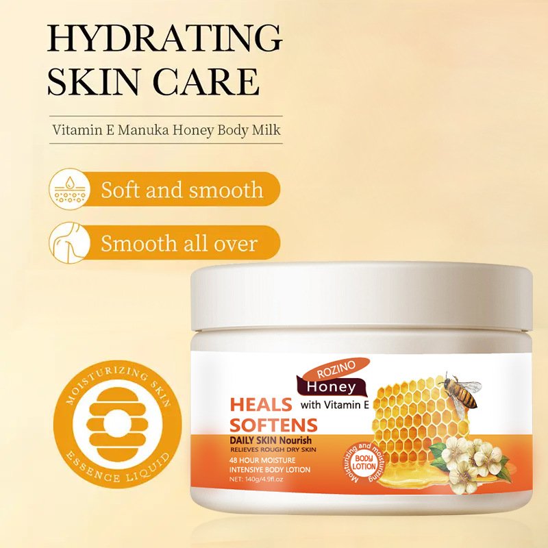 Honey Body Lotion Moisturizes all over the Body Moisturizing and Long-lasting Fragrance Moisturizing Lotion