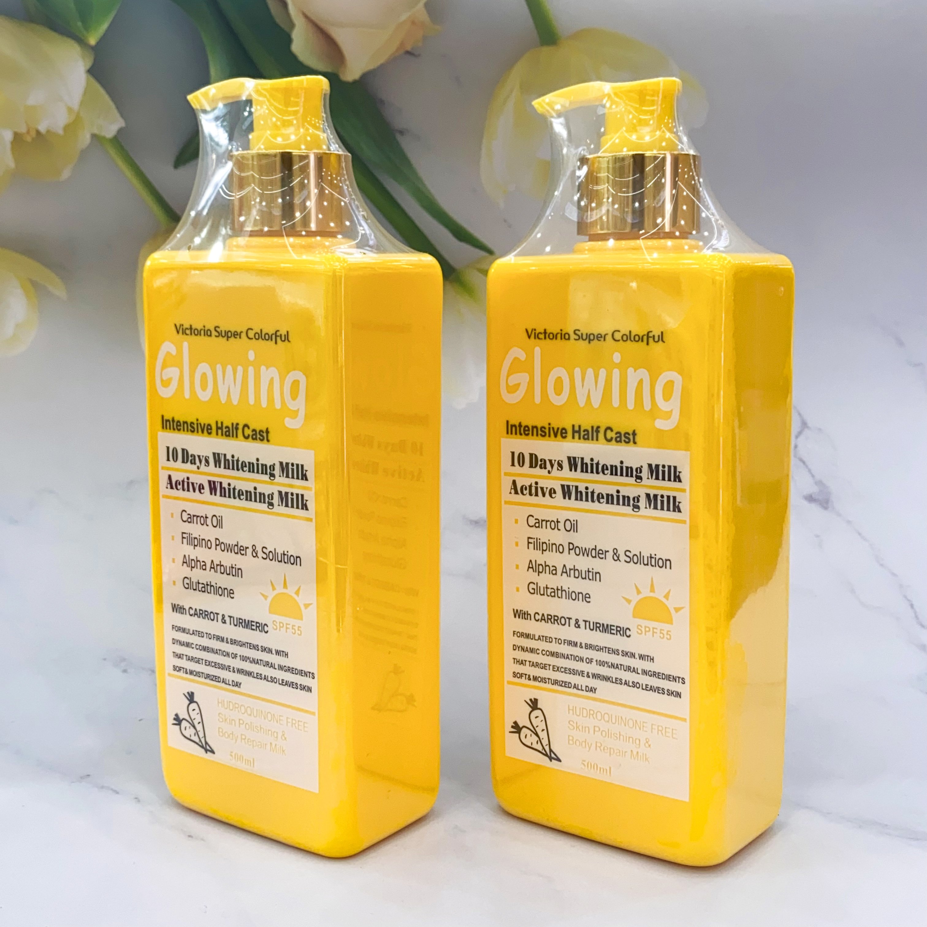 Private Label Skin Whitening Turmeric Skin Care With Carrot & Argan Oil Half Cast An-ti Stretch Skin Glowing Whitening Body Milk