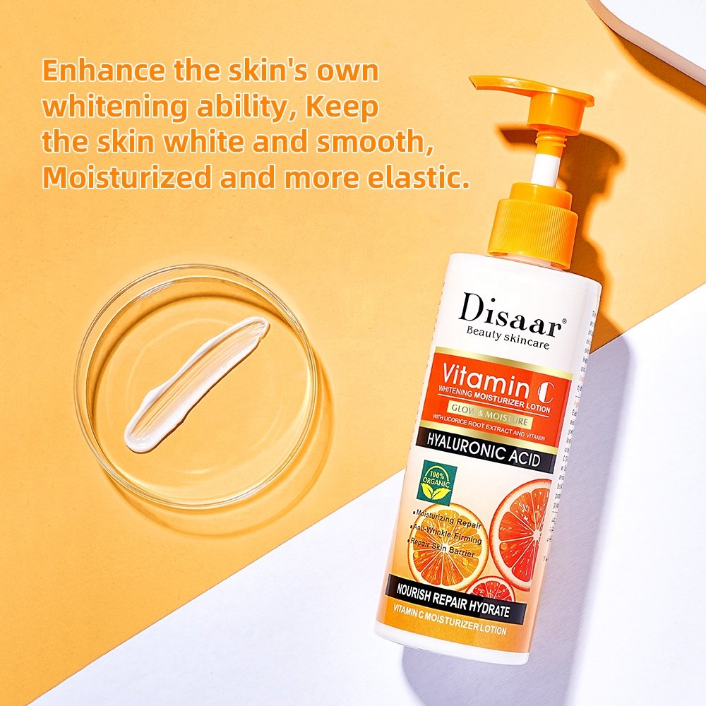Disaar Vitamin C HYALURONIC ACID lotion whitening brighten moisturizer body Lotion