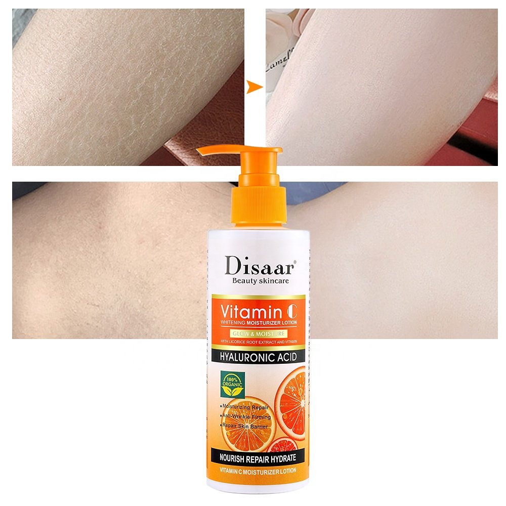Disaar Vitamin C HYALURONIC ACID lotion whitening brighten moisturizer body Lotion