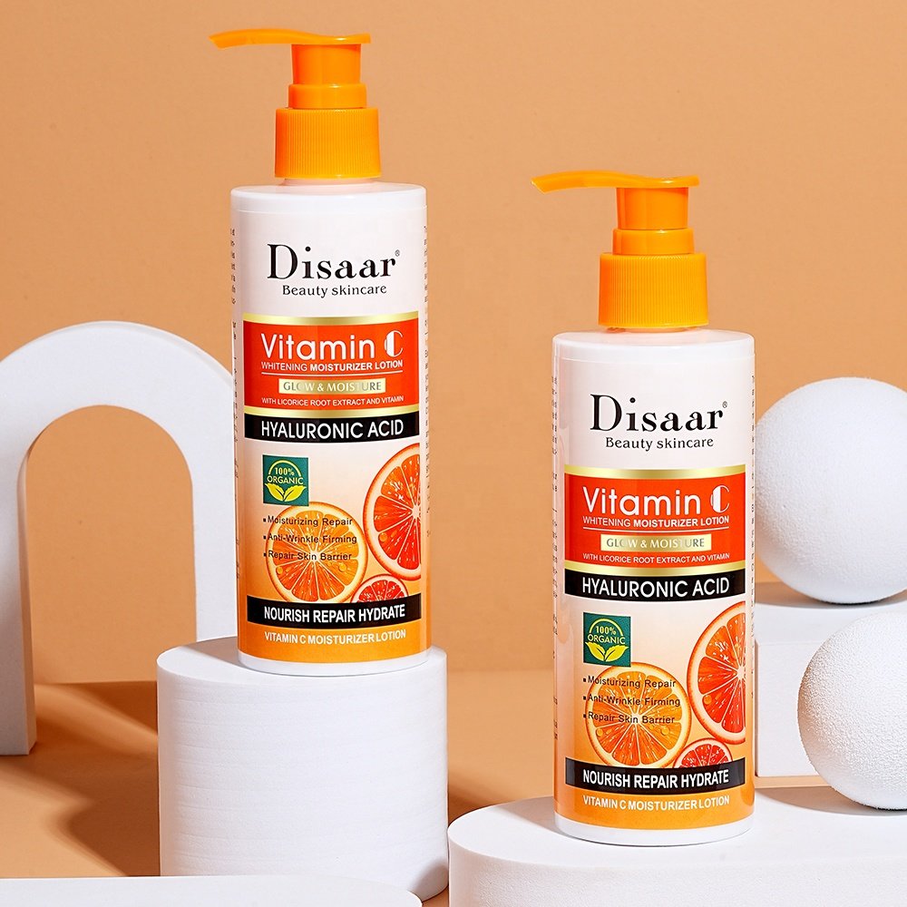 Disaar Vitamin C HYALURONIC ACID lotion whitening brighten moisturizer body Lotion