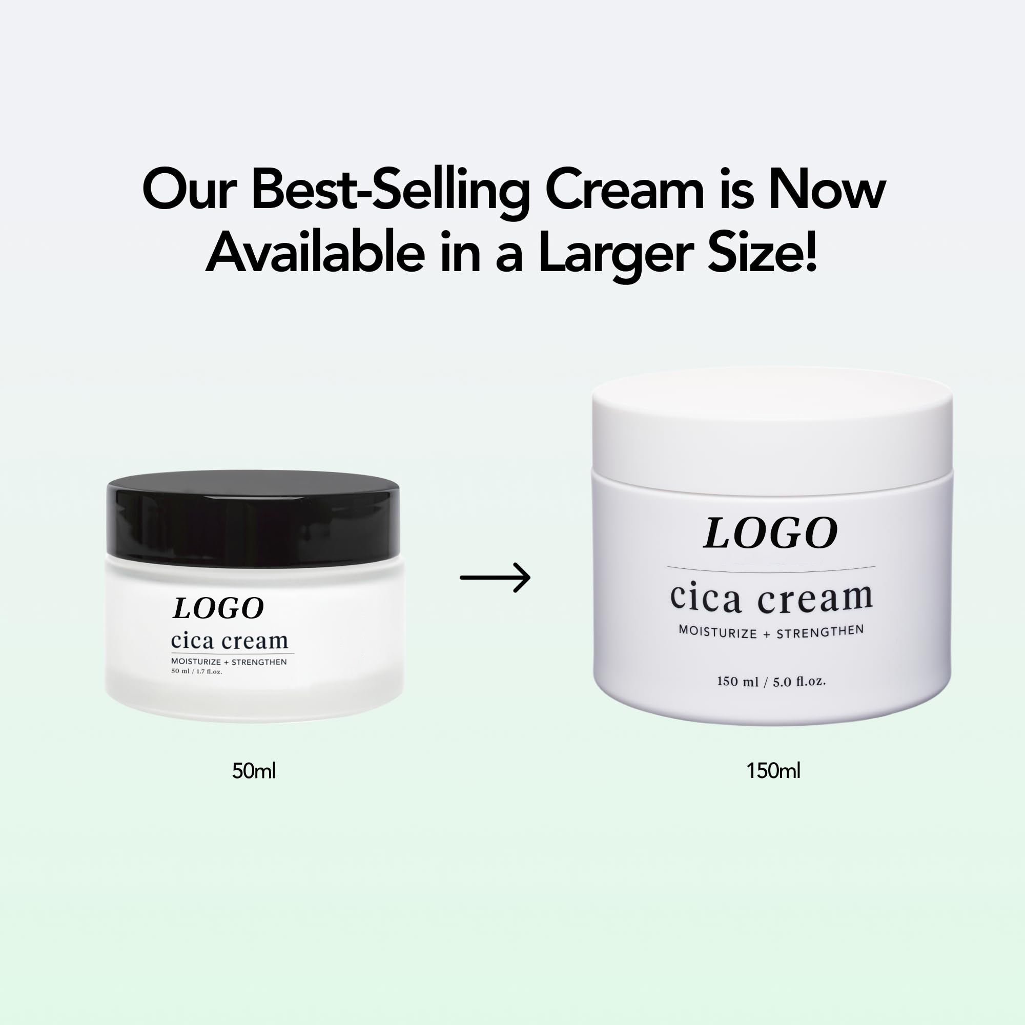 Cosmetics Private Label Face Cream Anti-Wrinkle Soothing Repairing Strengthen Moisturize Cica Cream