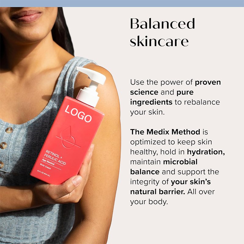 OEM Retinol Body Lotion Firming Moisturizer Crepey Skin Care Retinol Body Cream Retinol Cream Targets Look Crepe Skin