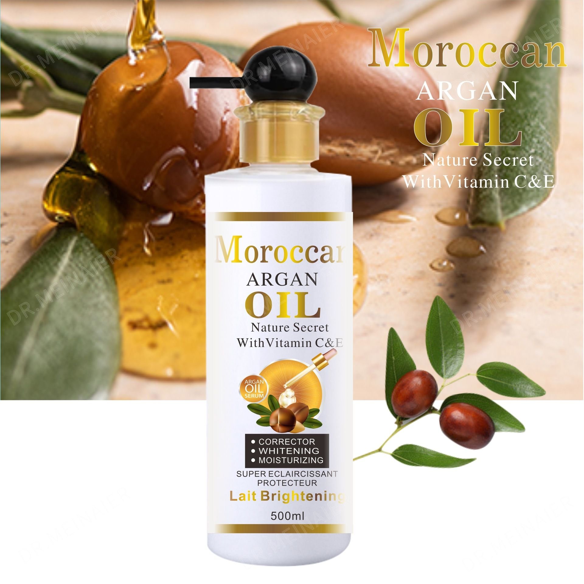 Agan Oil Moisturizing Brightening Body Lotion Care Black Skin Whitening body lotion