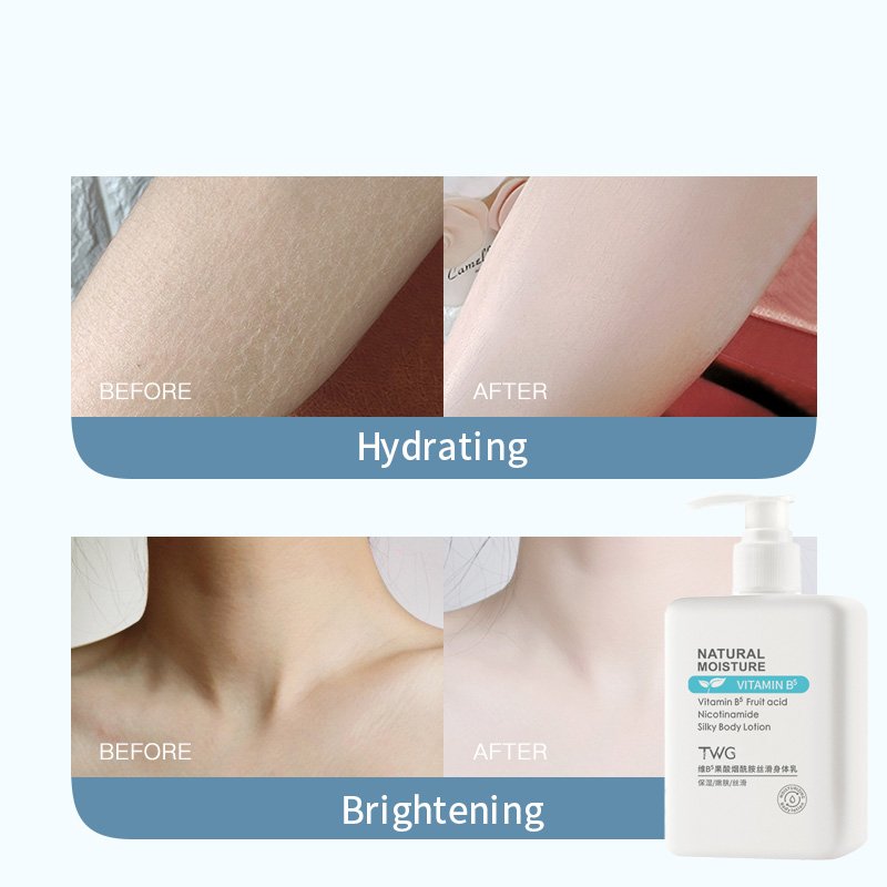 TWG Vitamin C Body Whitening Lotion Vegan Body Lotion and Cream Silky Nicotinamide Whitening B5 Vitamin C Body Lotion