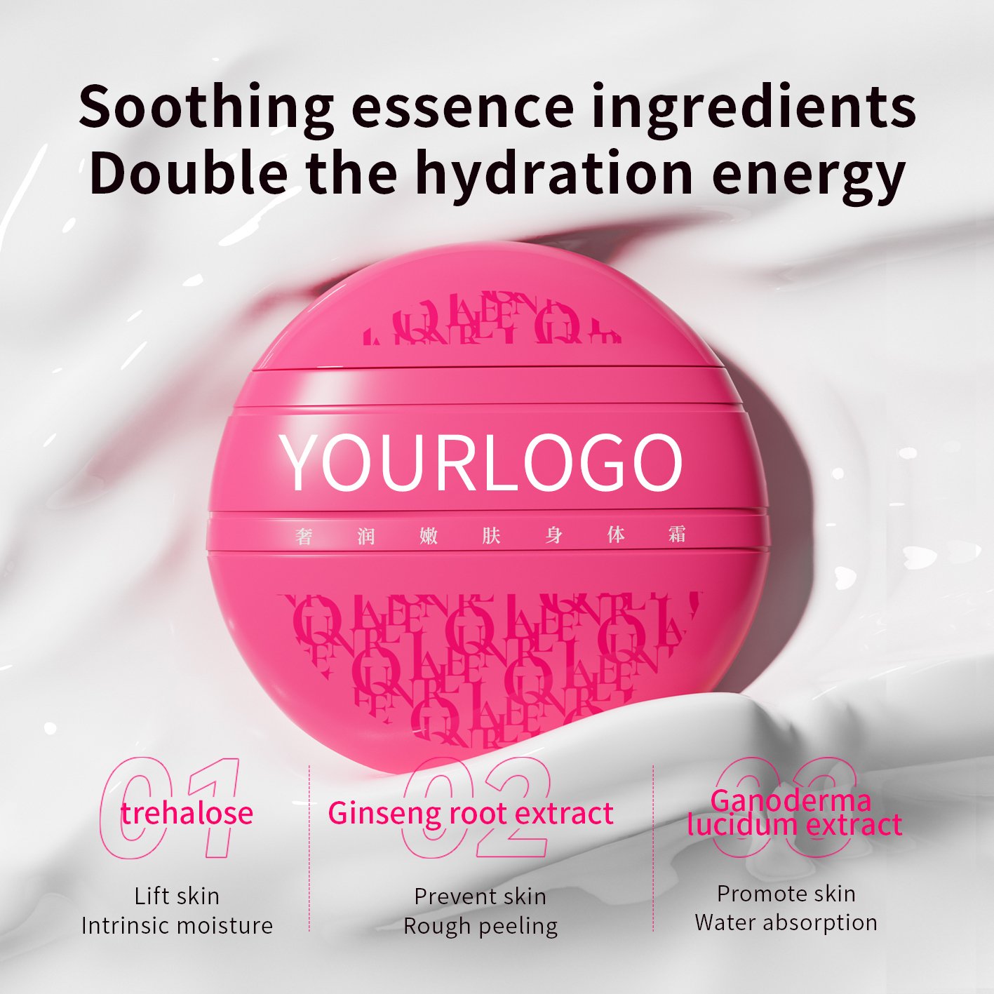 Customized body lotion With Long-lasting Fragrance, Refreshing And Non Greasy Moisturizing Properties For The Whole body