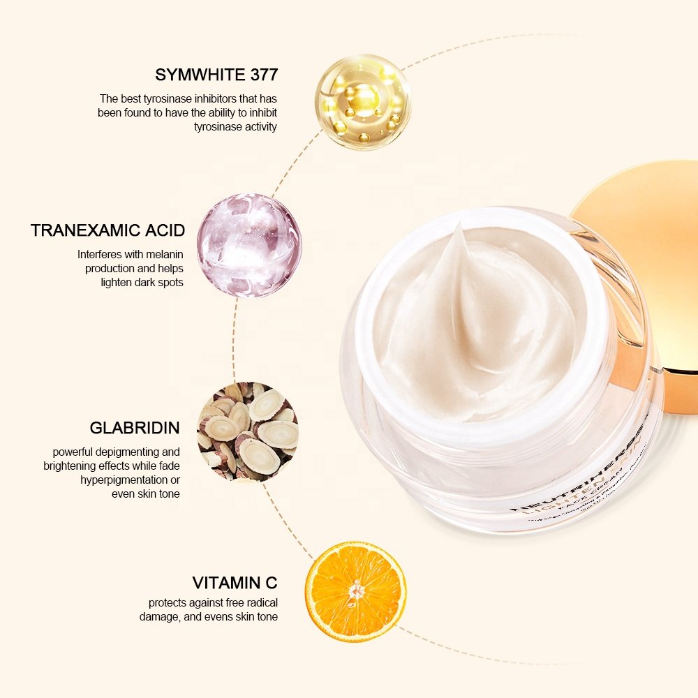 OEM Beauty Body Facial Care Lotion Dark Spot Corrector Remover Face Skin Lightening Whitening Cream For Black Skin Man And Women