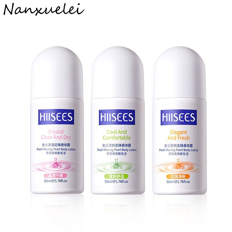 Private Label HIISEES 50ml Roll on Deodorant Fragrance Scent Antiperspirant Deodorant Body Lotion