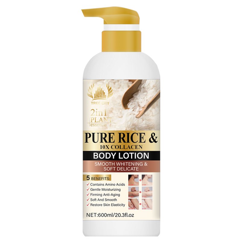 High Quality 600ml Organic Moisturizing Brightening Whitening Body Lotion For Black Skin
