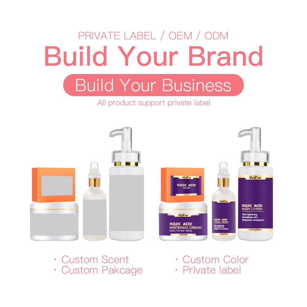 High Quality Wholesale Private Label Whitening Moisturizing Nourishing Lightening Cream Natural Skin Kojic Acid Body Lotion