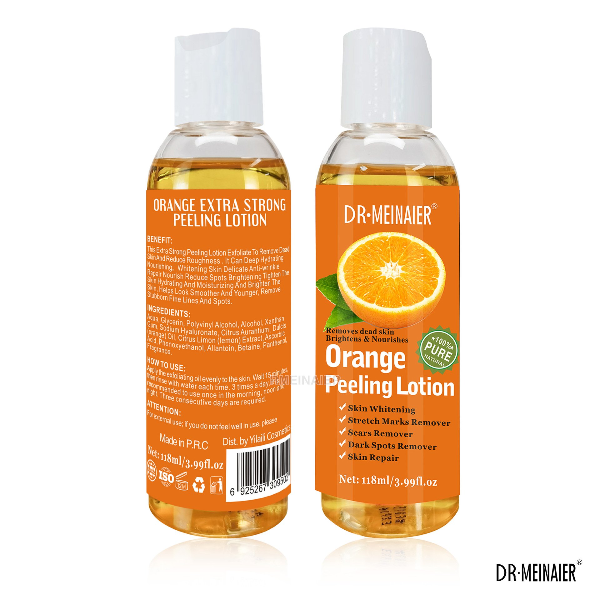 Orange Peel Lotion Hand Feet Cross-Border Foreign Trade Fresh Orange Moisturizing Body Care Oil Herbal Removes Dead Skin