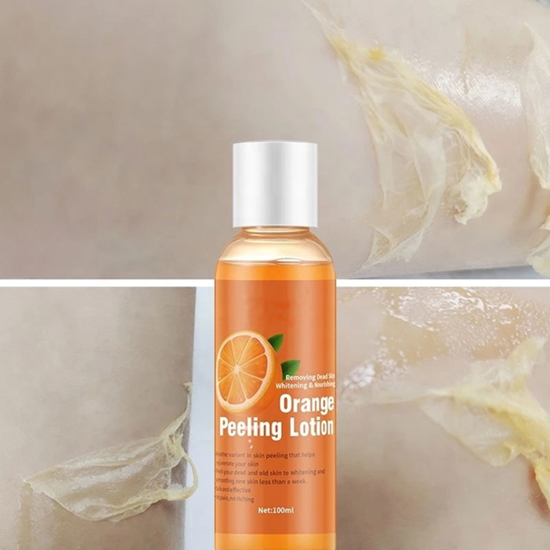 Customized OEM ODM Vitamin C Orange Peeling Lotion For Removing Dead Skin And Whitening Smoothing New Skin Perfect White Lotion