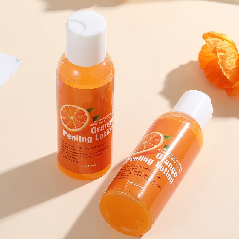 Customized OEM ODM Vitamin C Orange Peeling Lotion For Removing Dead Skin And Whitening Smoothing New Skin Perfect White Lotion