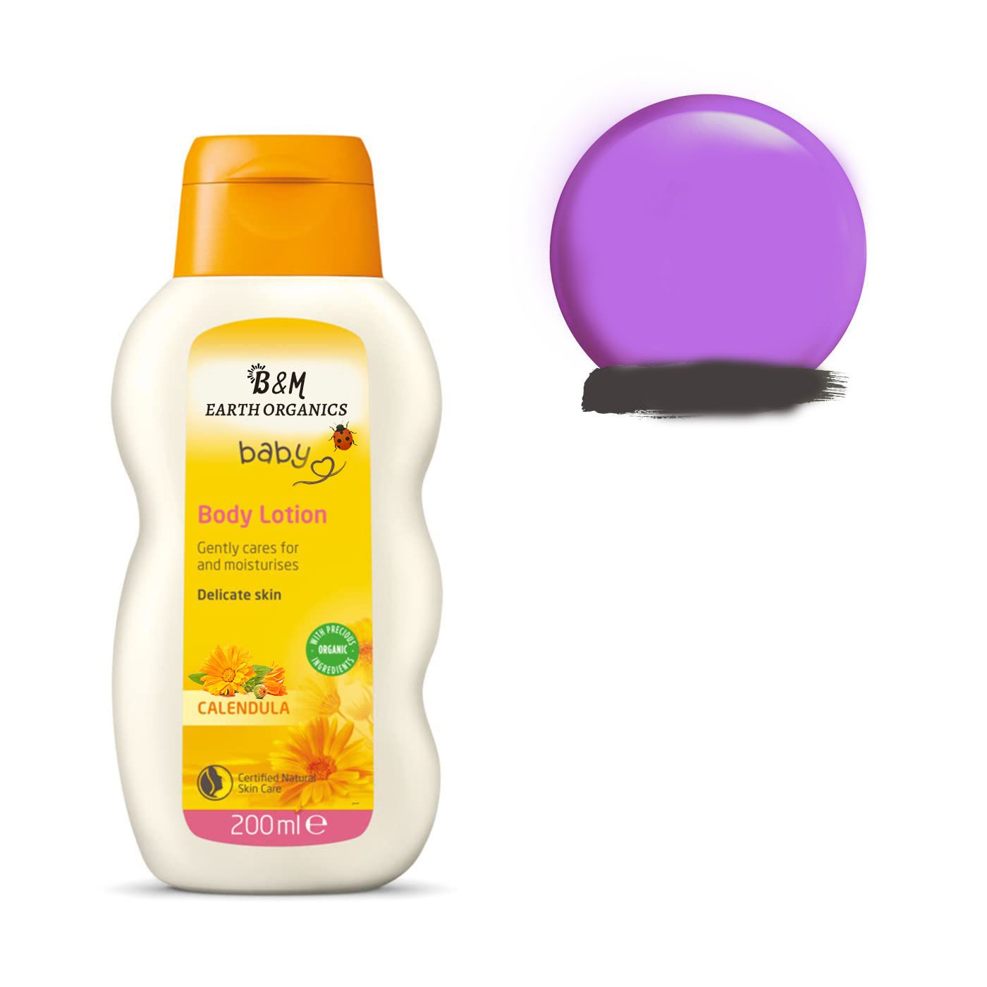 Baby Calendula Comforting Body Lotion Plant Rich Moisturizer with Calendula Chamomile Sweet Almond and Sesame Oils