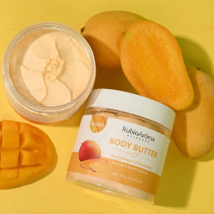 Huati Sifuli RubioAroma Dry Skin Moisturizing Lotion Organic Rose Mango Ice Cream Whipped Shea Body Butter