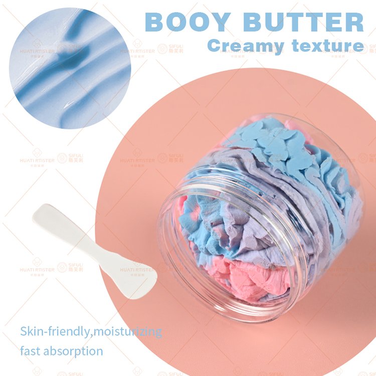 Huati Sifuli RubioAroma Dry Skin Moisturizing Lotion Organic Rose Mango Ice Cream Whipped Shea Body Butter