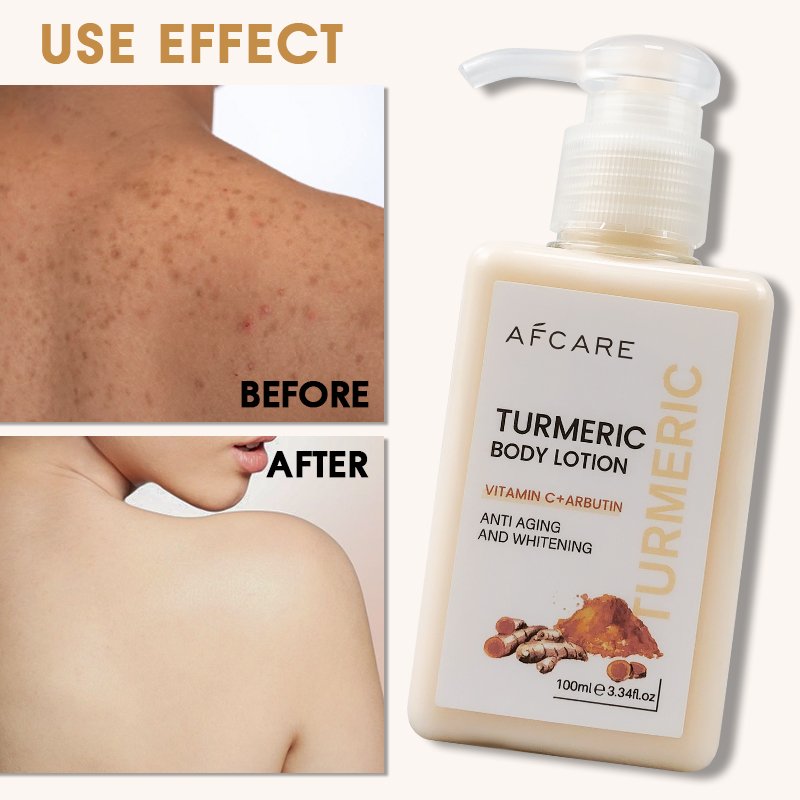 Wholesale Body Lotion Cruelty-Free Moisturizer Lightening and Vitamin C Turmeric Natural Body Lotion Privet Label