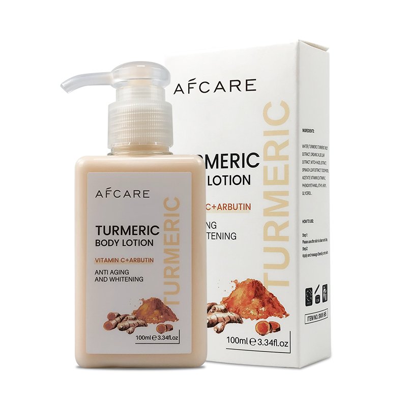 Wholesale Body Lotion Cruelty-Free Moisturizer Lightening and Vitamin C Turmeric Natural Body Lotion Privet Label